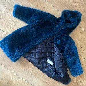 KIDS FAUX FUR MiniMan of France HOODIE COAT